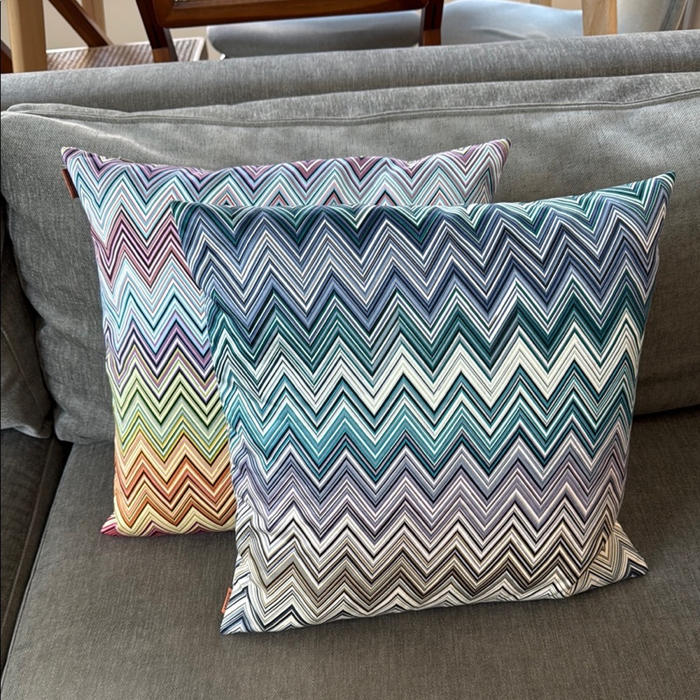 Missoni Home Jarris Pillow, 16” Square with Inserts (two pillows)